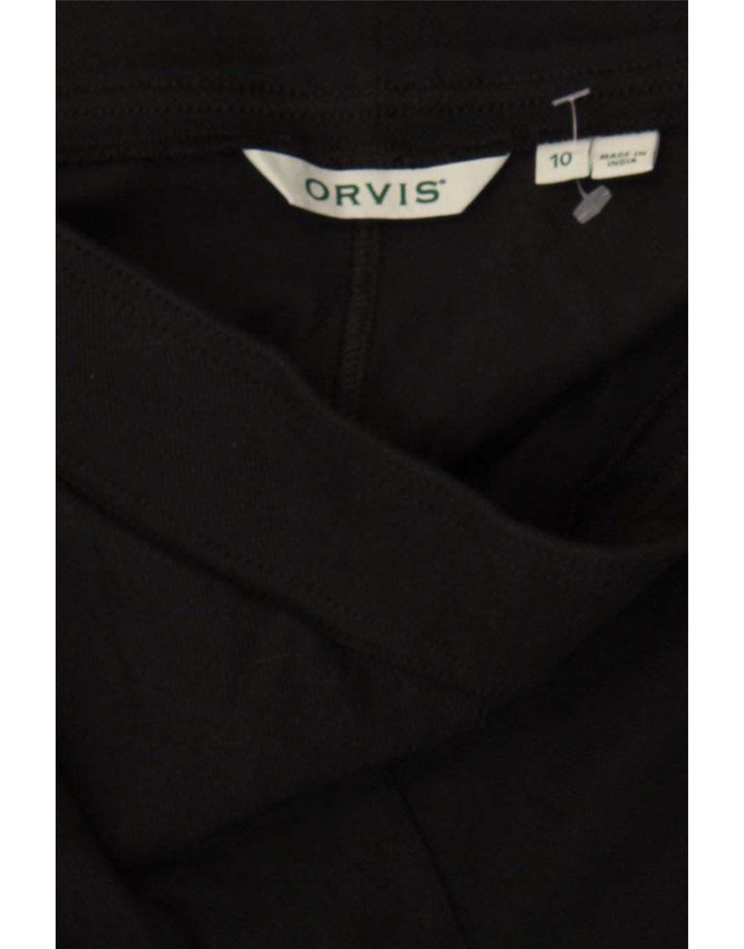 ORVIS Womens Leggings US 10 Large Black Cotton Vintage Orvis and Second-Hand Orvis from Messina Hembry 