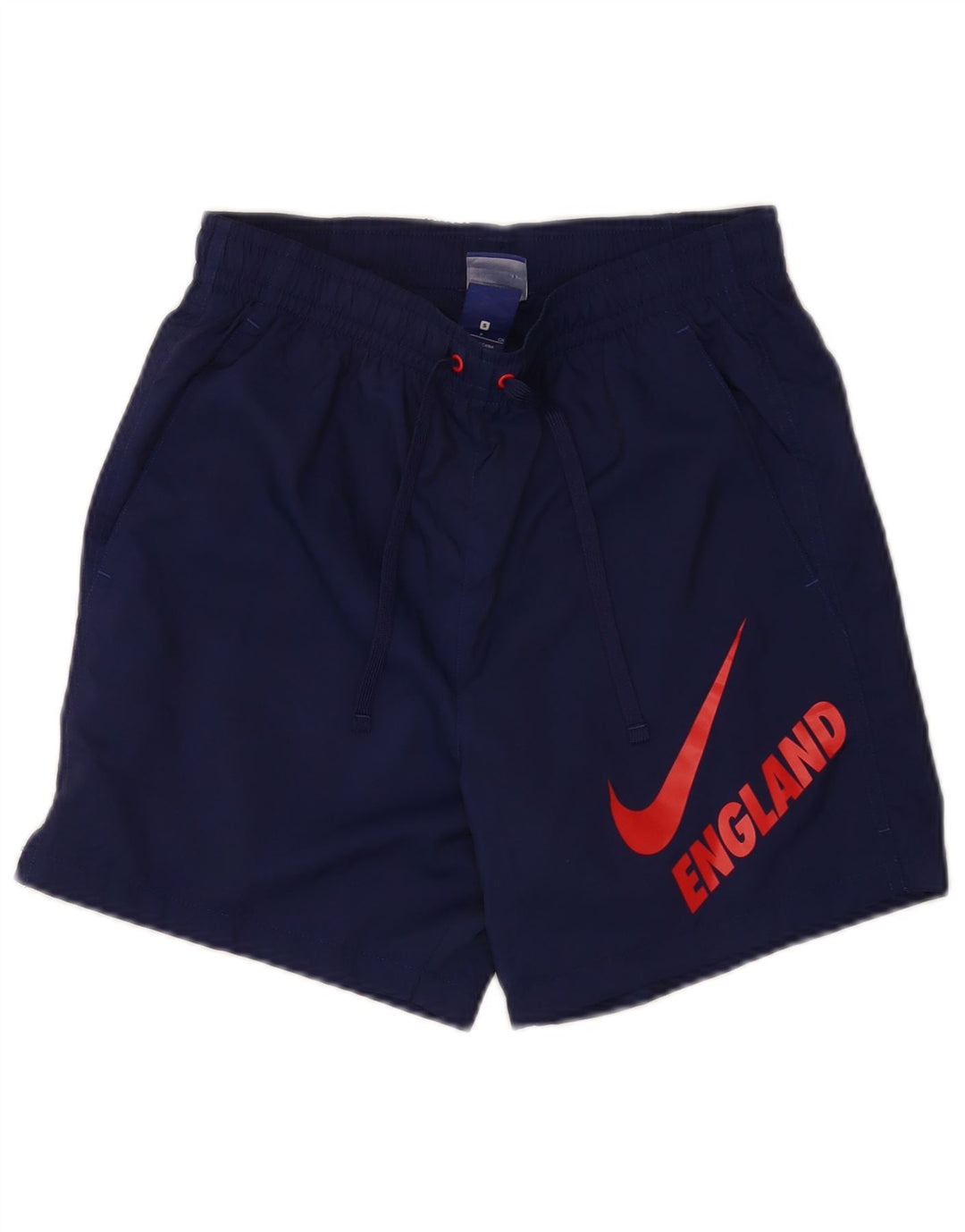 Shorts de natação masculinos Nike Graphic pequenos poliéster azul marinho
