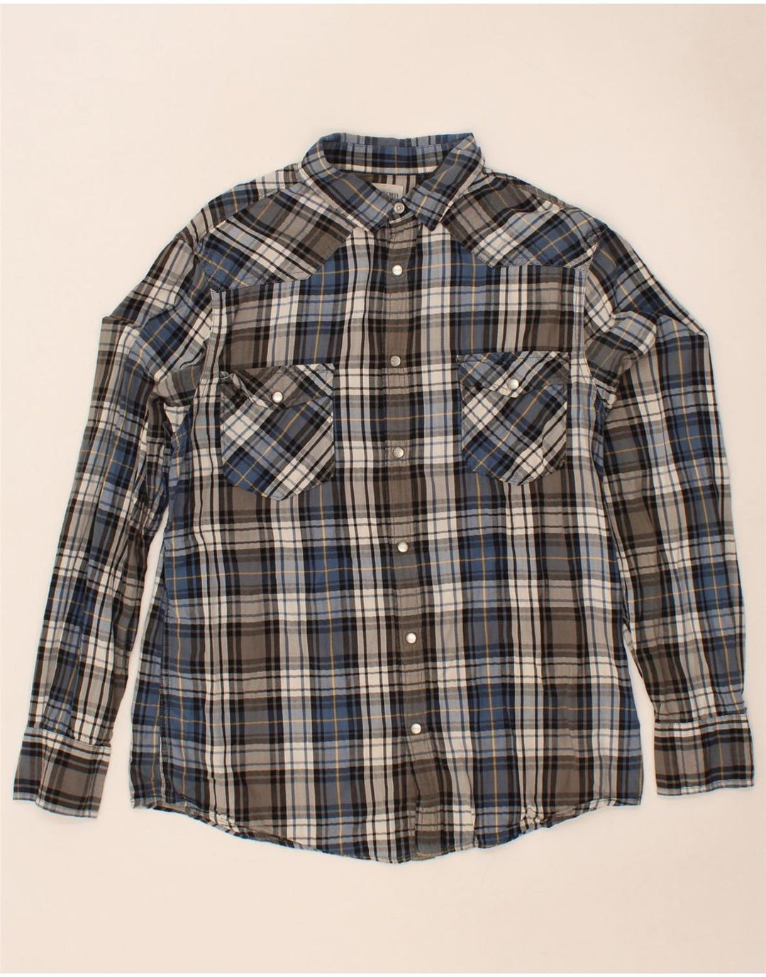 MOSSIMO Mens Athletic Fit  Flannel Shirt Medium Grey Check Cotton Vintage Mossimo and Second-Hand Mossimo from Messina Hembry 