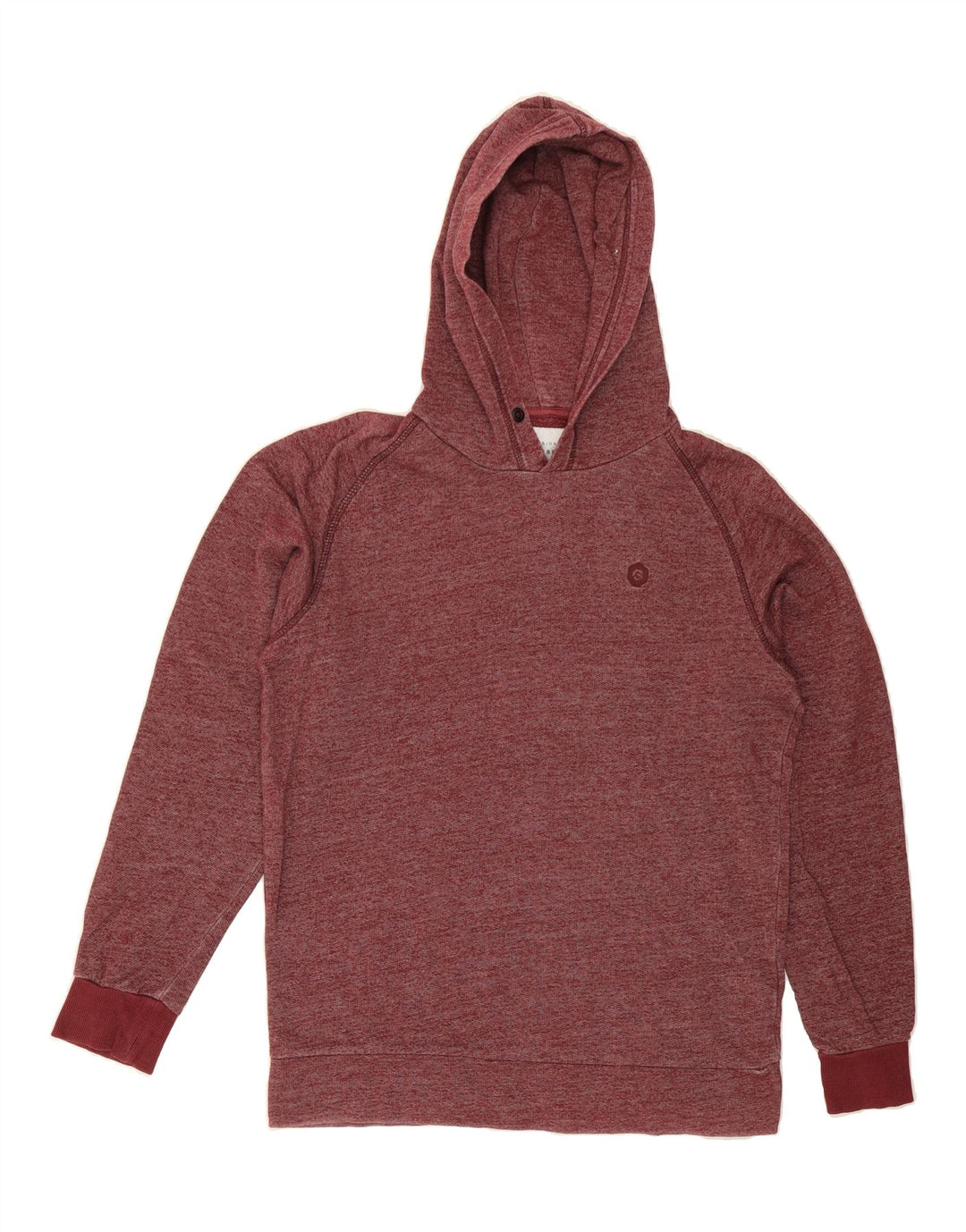 JACK & JONES Mens Hoodie Jumper Medium Red Flecked Cotton Vintage Jack & Jones and Second-Hand Jack & Jones from Messina Hembry 
