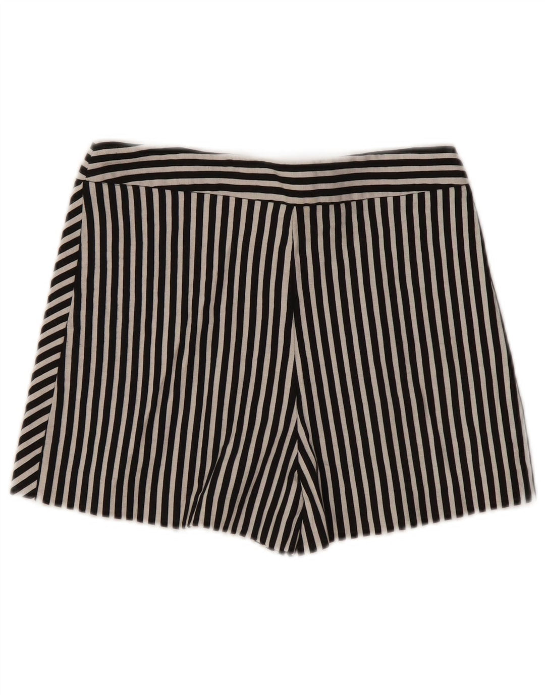 Zara Womens Skort UK 4 XS Algodão listrado preto