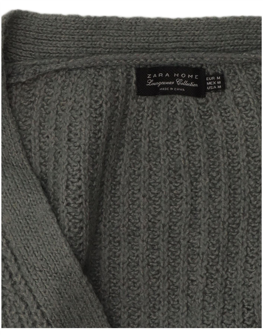 Suéter cardigã oversized Zara feminino Reino Unido 14 cinza médio