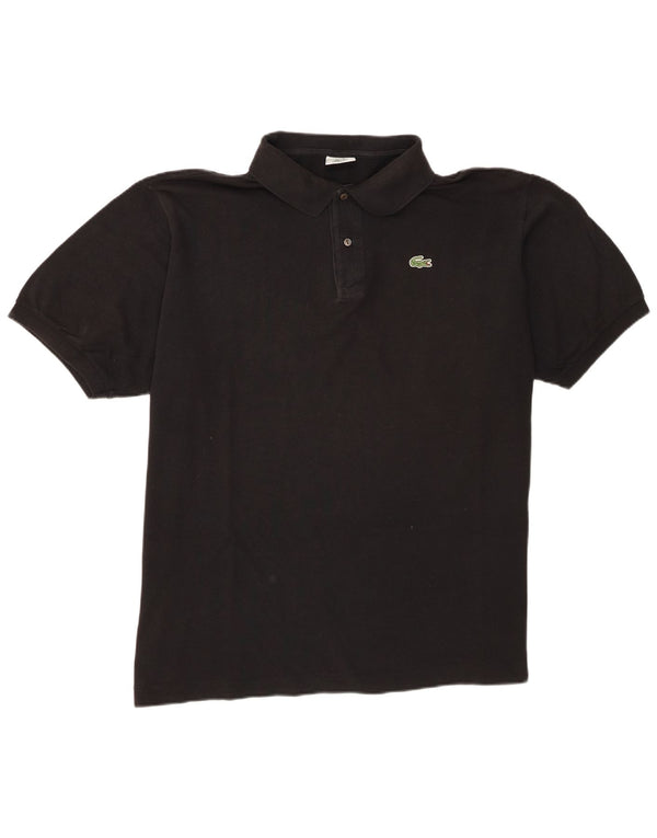 Camisa polo masculina Lacoste tamanho 8 3XL algodão preto