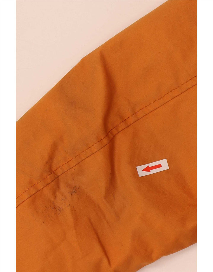 Jaqueta utilitária masculina Woolrich com capuz UK 38 algodão laranja médio
