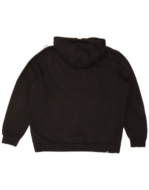 Suéter masculino PUMA com capuz e zíper gráfico XL preto algodão colorido