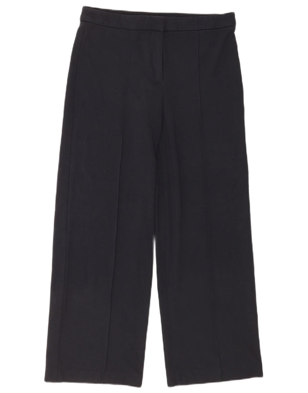Calça casual feminina Marks & Spencer UK 10 pequena W28 L27 azul marinho