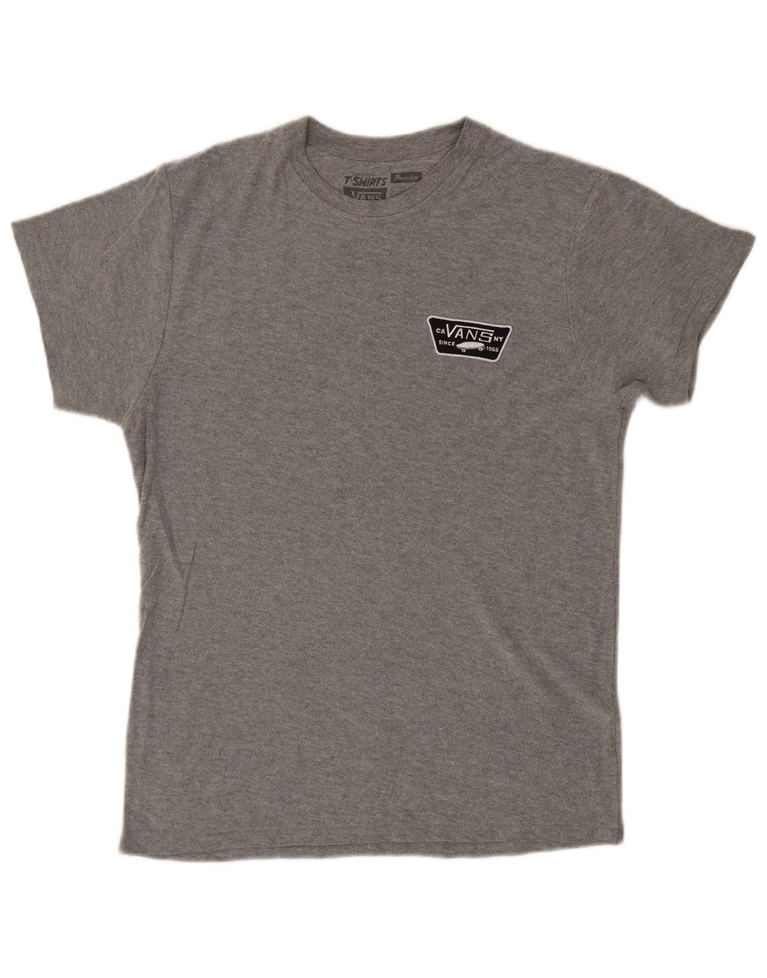 Camiseta masculina VANS Top pequeno algodão cinza