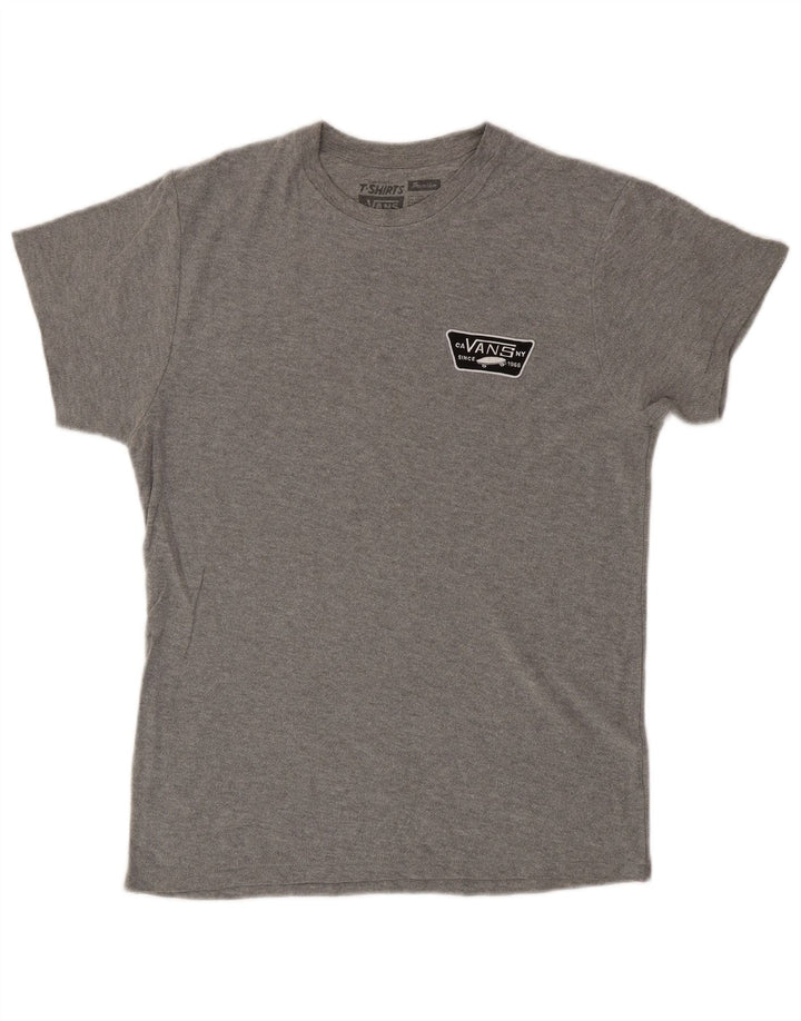 Camiseta masculina VANS Top pequeno algodão cinza