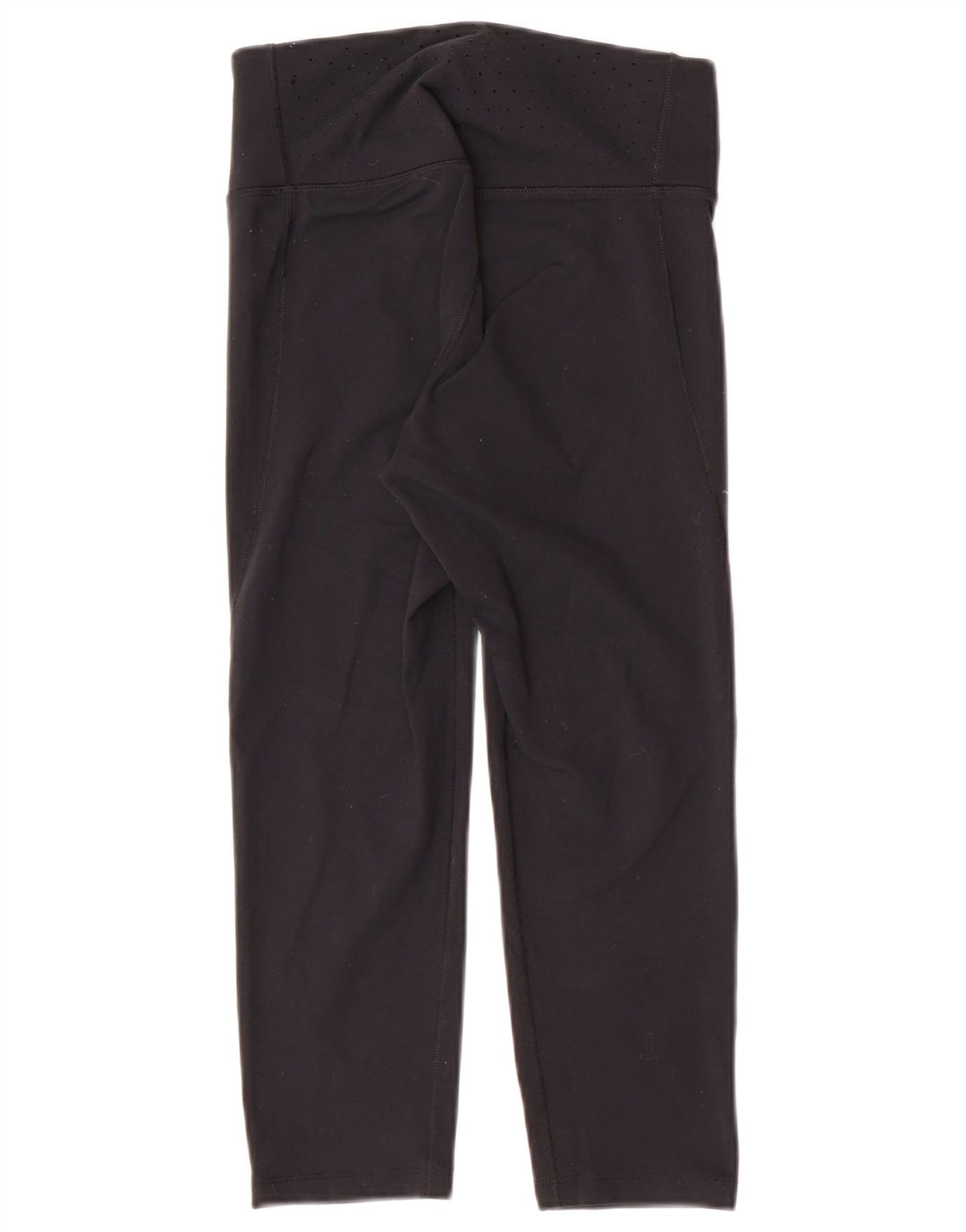 Calça legging feminina Nike Dri Fit Capri UK 8 pequena preta de nylon