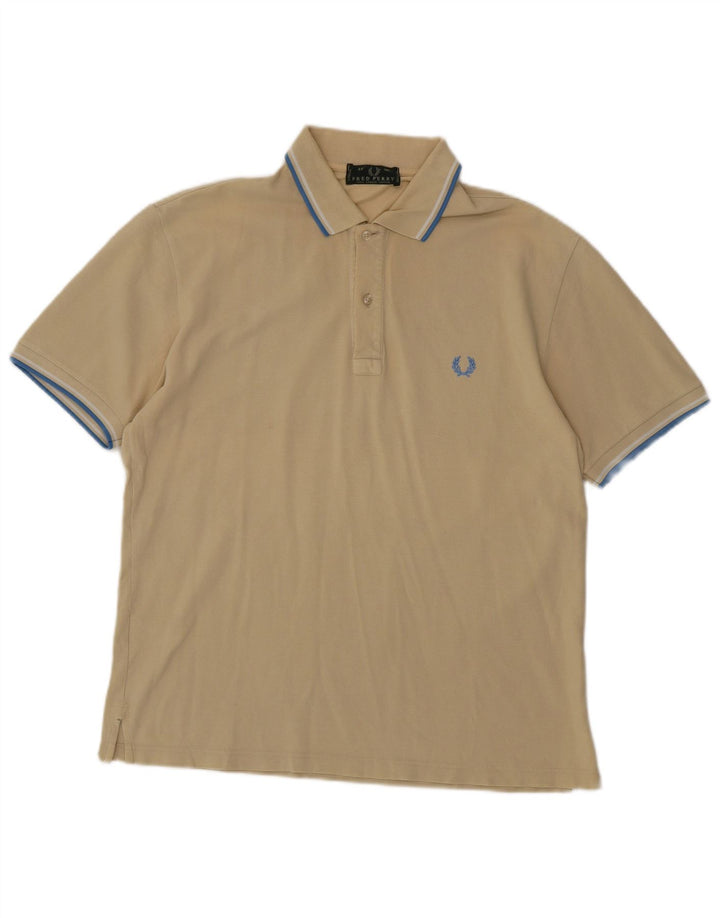 Camisa polo masculina Fred Perry bege médio