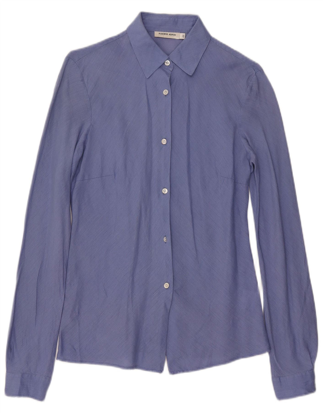 Camisa feminina solta Alberto Aspesi IT 44 linho azul médio