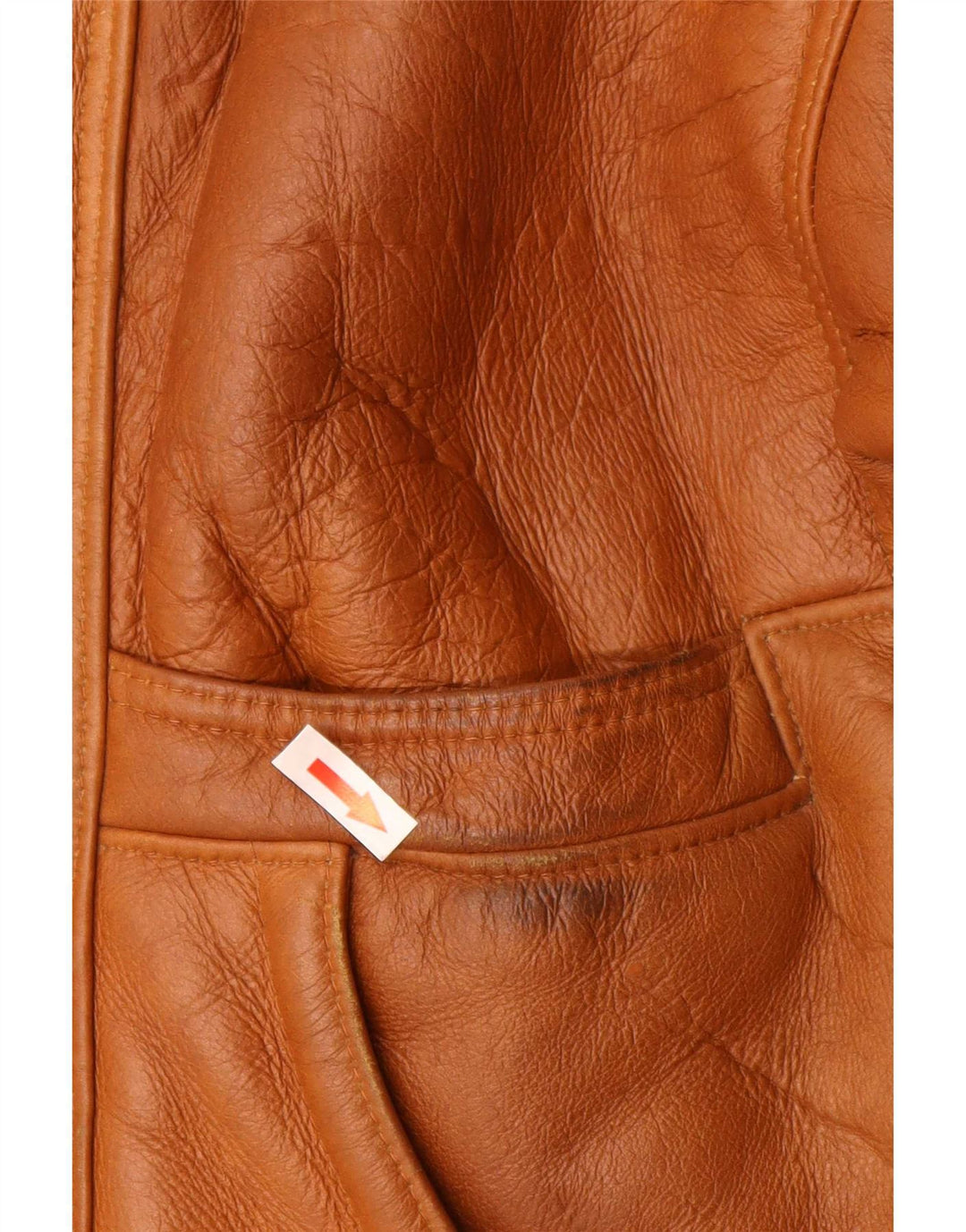 Vintage Mens 3 Button Shearling Jacket IT 48 Medium Brown Colourblock