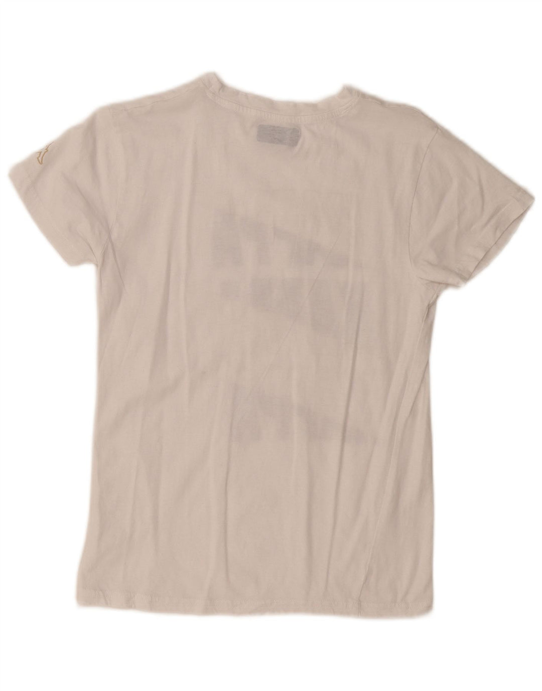 Camiseta feminina gráfica KAPPA UK 10 pequena branca