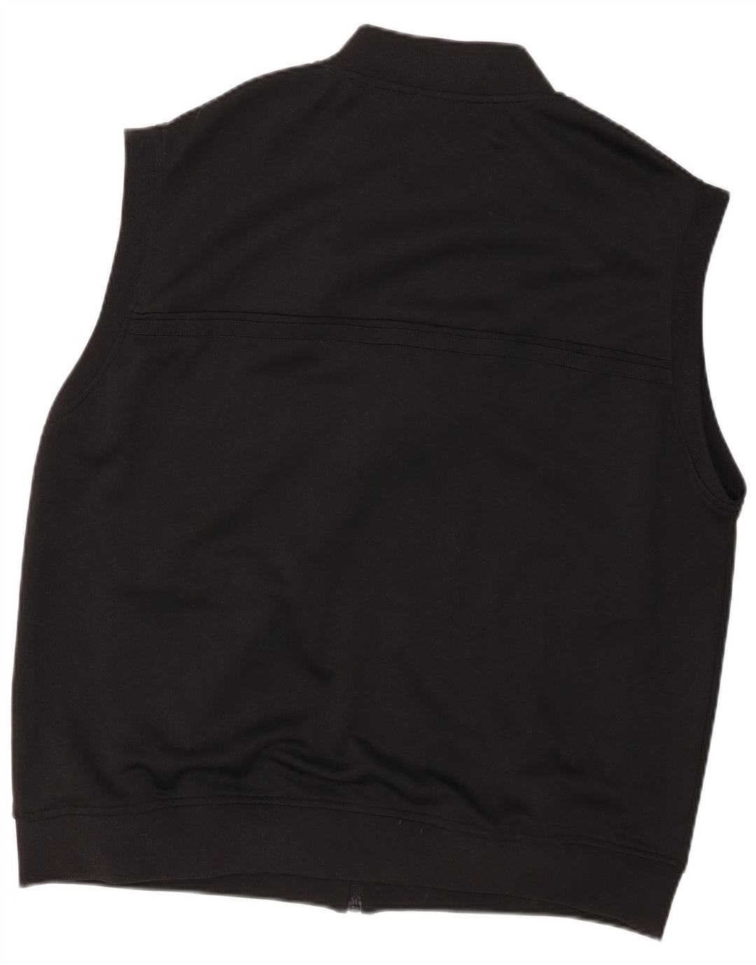 Sergio Tacchini Jaqueta masculina sem mangas com capuz 3XL poliéster preto