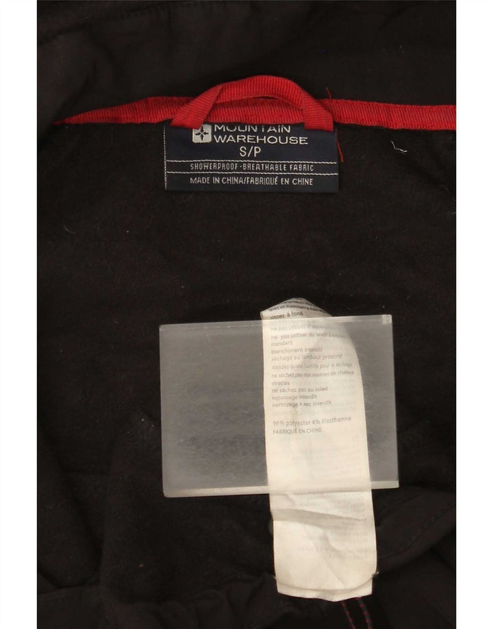 Jaqueta corta-vento masculina com capuz Mountain Warehouse Reino Unido 36 pequena preta