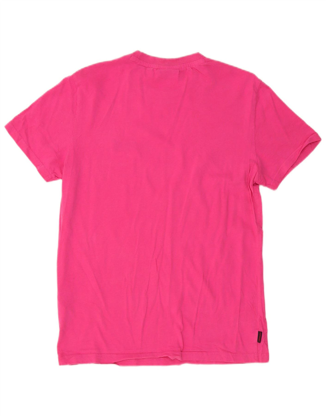 Camiseta masculina Superdry Top grande algodão rosa