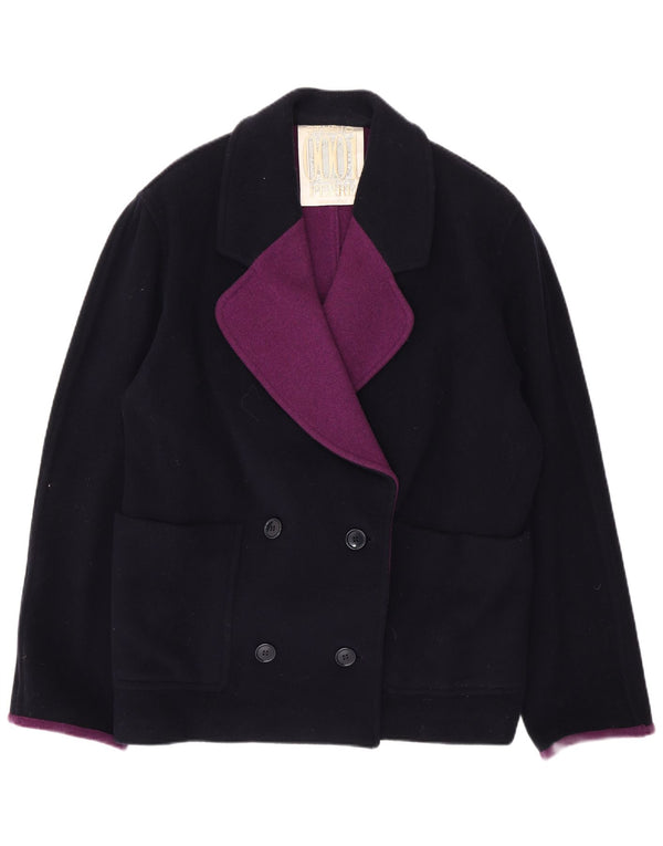 Casaco feminino Ferre Pea UK 14 grande azul marinho