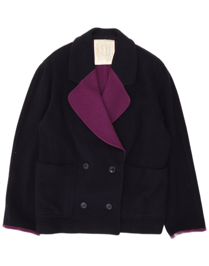 Casaco feminino Ferre Pea UK 14 grande azul marinho
