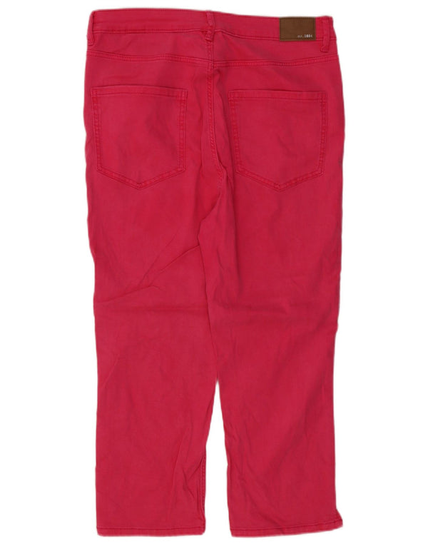 Jeans skinny feminino Marks & Spencer UK 14 grande W30 L21 algodão rosa