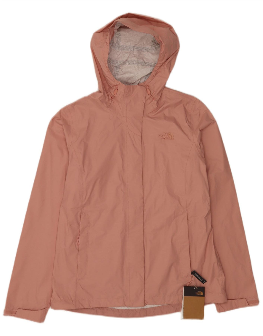 Jaqueta de chuva feminina com capuz The North Face UK 14 nylon rosa médio