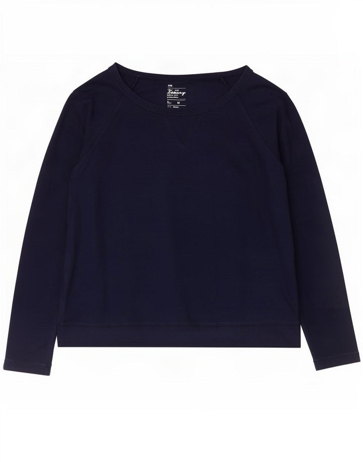 Moletom feminino Gap Jumper UK 12 algodão azul marinho médio