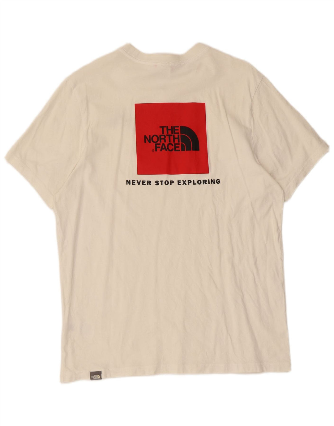 Camiseta gráfica masculina The North Face Top médio algodão branco