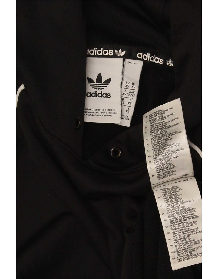 Adidas Mens Hoodie Jumper XS Poliéster Preto Preto