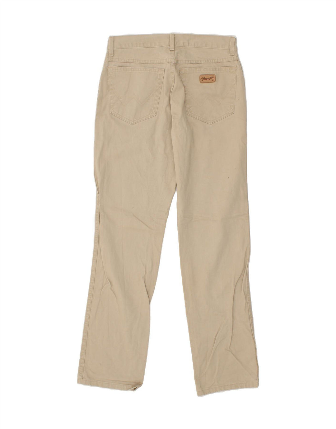 WRANGLER Womens Texas Straight Casual Trousers W31 L32 Beige Cotton Vintage Wrangler and Second-Hand Wrangler from Messina Hembry 