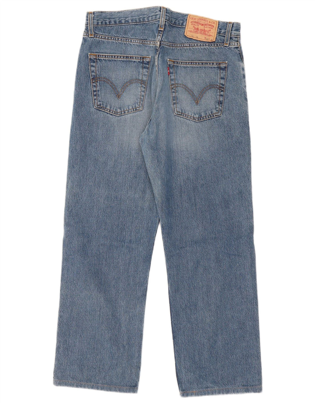 LEVI'S Masculino 751 Straight Jeans W32 L27 Azul Algodão