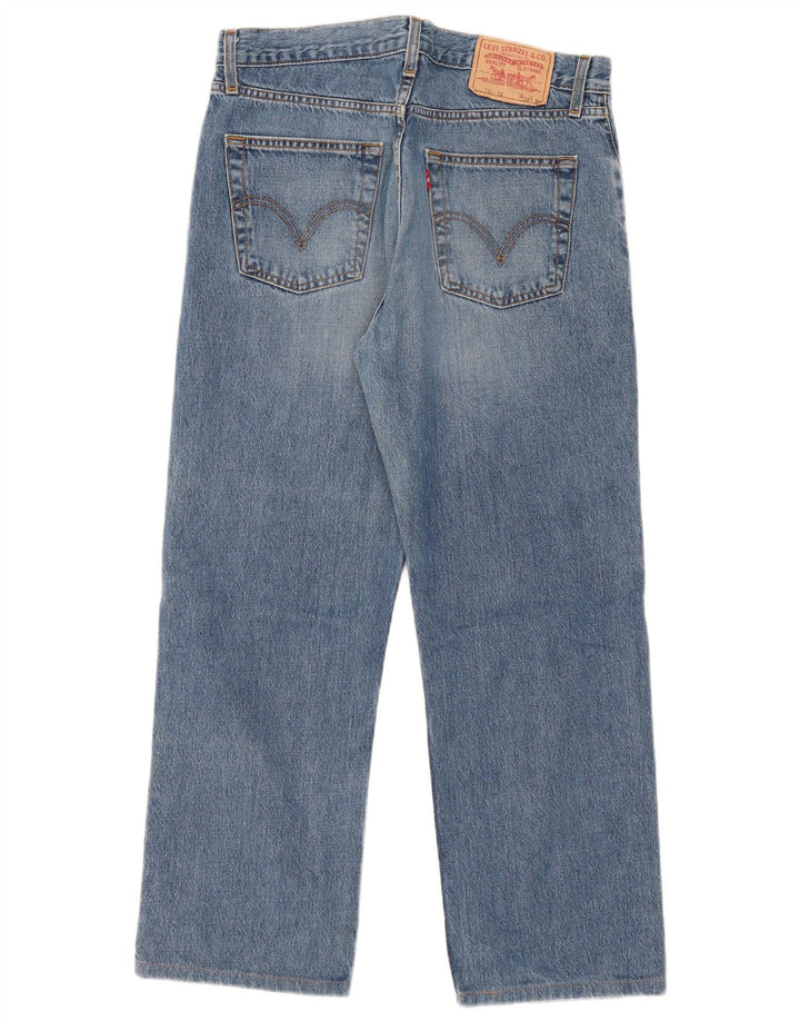 LEVI'S Masculino 751 Straight Jeans W32 L27 Azul Algodão