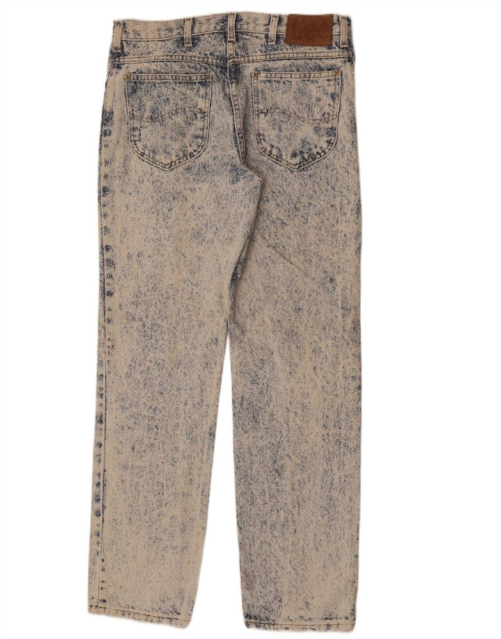 Lee Mens Straight Jeans W31 L32 Azul Algodão
