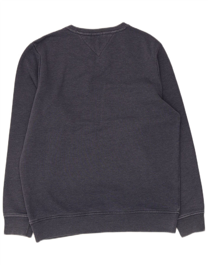Tommy Hilfiger moletom masculino jumper grande bloco colorido azul marinho