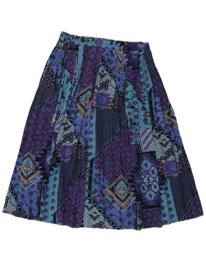 VINTAGE Womens High Waist A-Line Skirt IT 42 Medium W30 Multicoloured