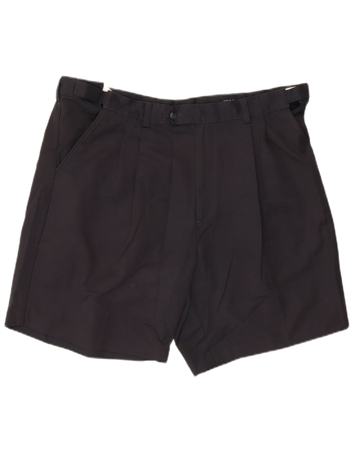 Shorts casuais masculinos Izod Pegged W38 XL azul marinho poliéster