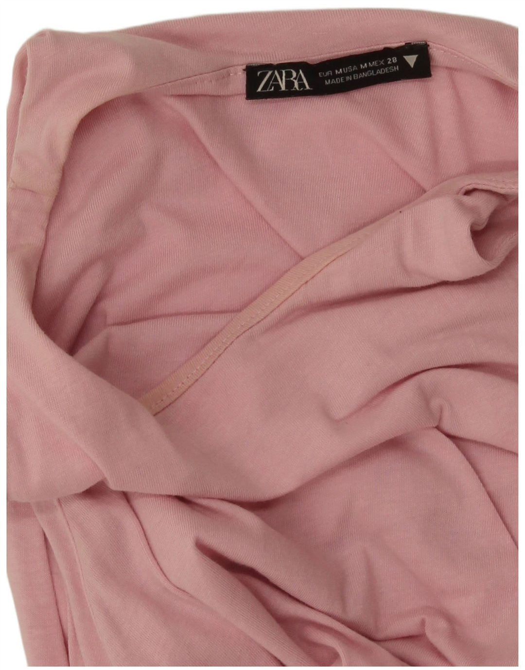 Vestido maxi feminino sem mangas Zara UK 12 rosa médio