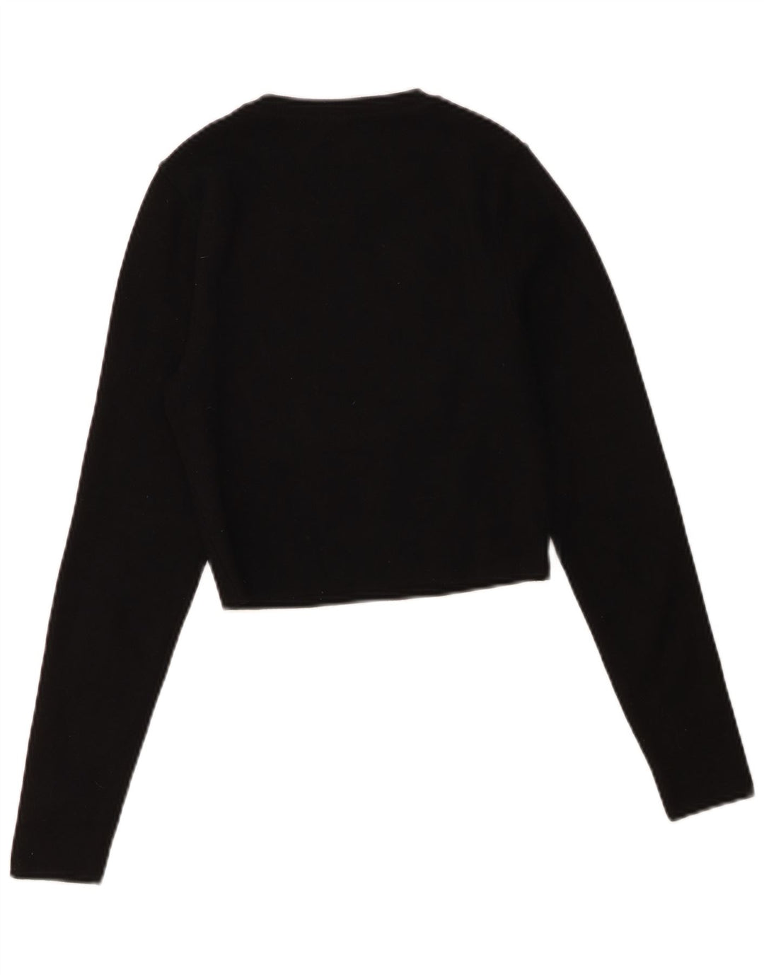 Zara Womens Crop Top UK 14 Grande Viscose Preta