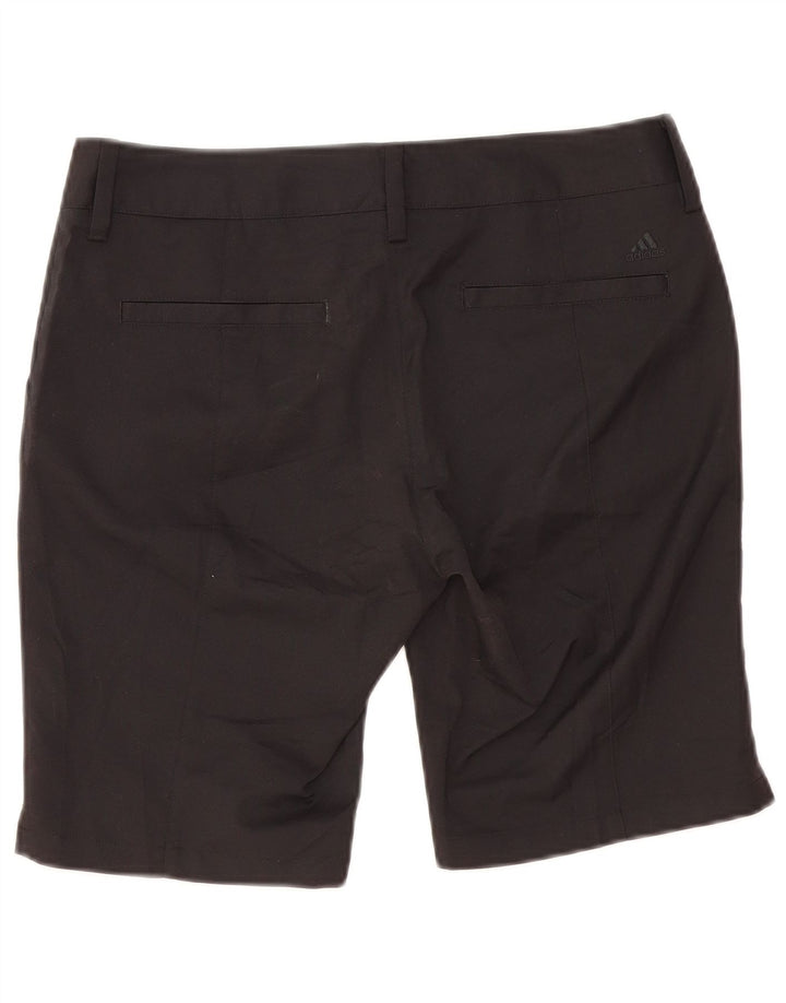 Adidas Womens Climalite Chino Shorts UK 12 Médio W32 Poliéster Preto
