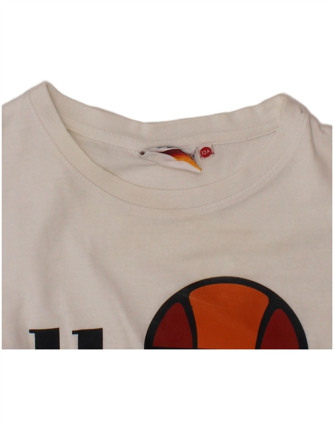Camiseta gráfica ELLESSE Boys 11-12 anos branca