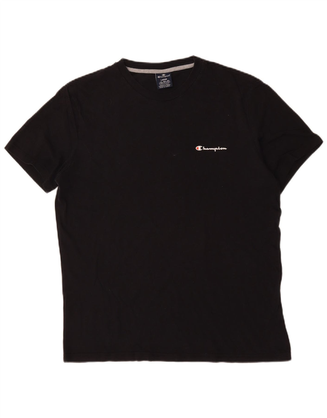 Camiseta masculina Champion grande algodão preto