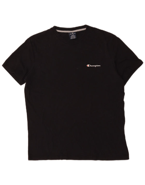 Camiseta masculina Champion grande algodão preto
