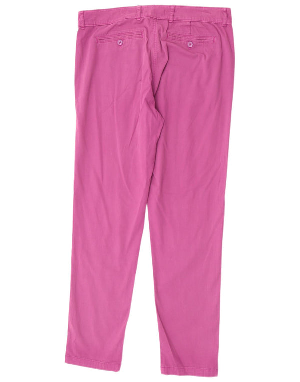Calça Chino Feminina Marks & Spencer Slim UK 12 Médio W32 L30 Roxo