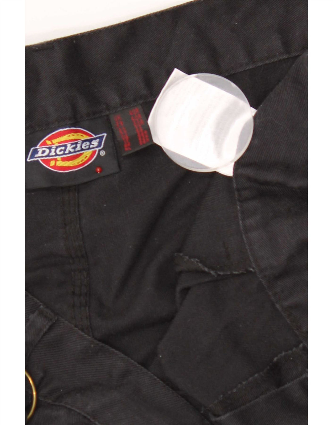 Calças cargo retas masculinas Dickies W40 L30 poliéster preto
