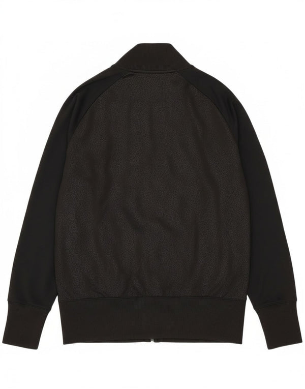 Reebok Womens Graphic Tracksuit Top Jacket UK 14 Grande Preto