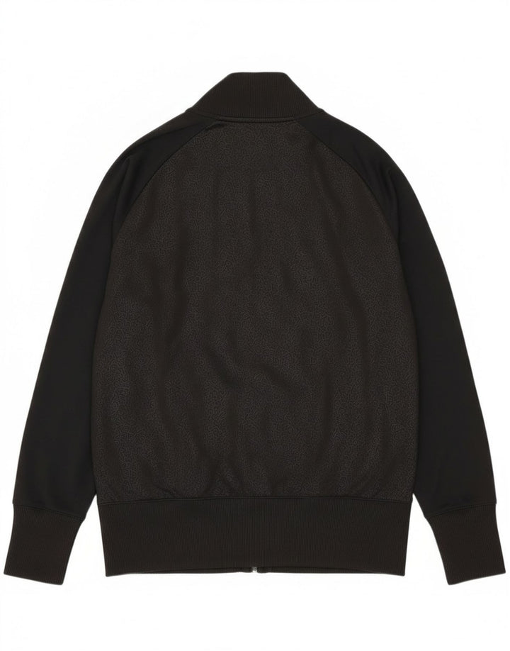 Reebok Womens Graphic Tracksuit Top Jacket UK 14 Grande Preto