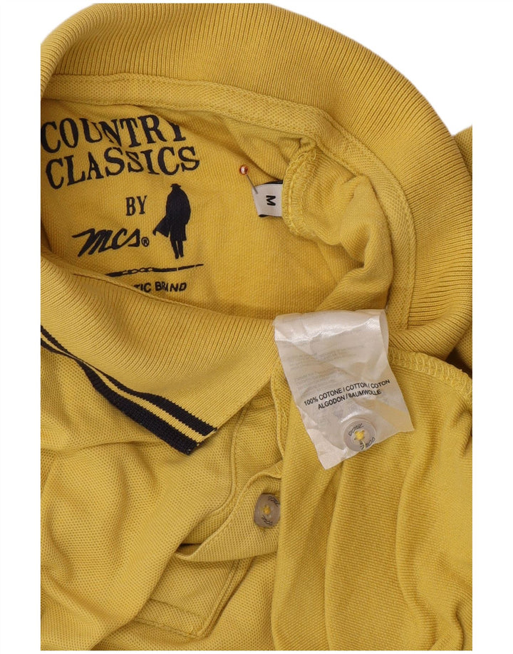 MARLBORO CLASSICS Camisa polo masculina country clássica algodão amarelo médio