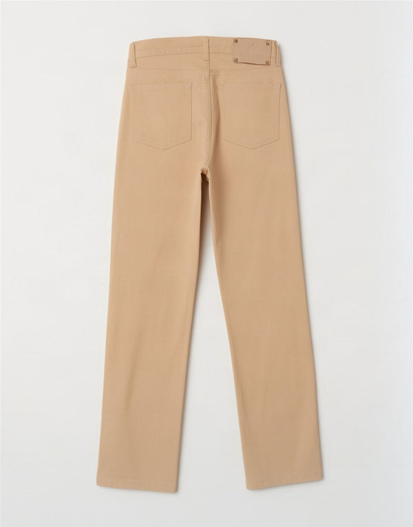 Zara Jeans Slim Feminino EU 36 XS W26 L28 Algodão Bege
