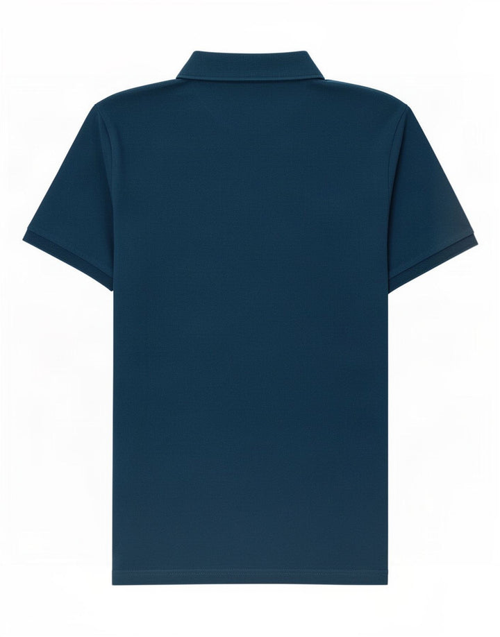 Camisa polo masculina Lyle & Scott grande algodão azul