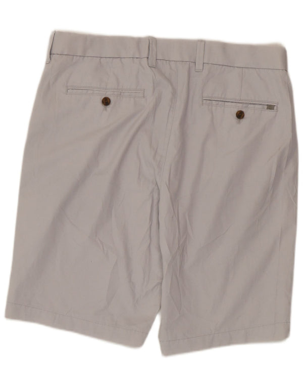 Shorts chino masculino Marks & Spencer W34 grande algodão cinza