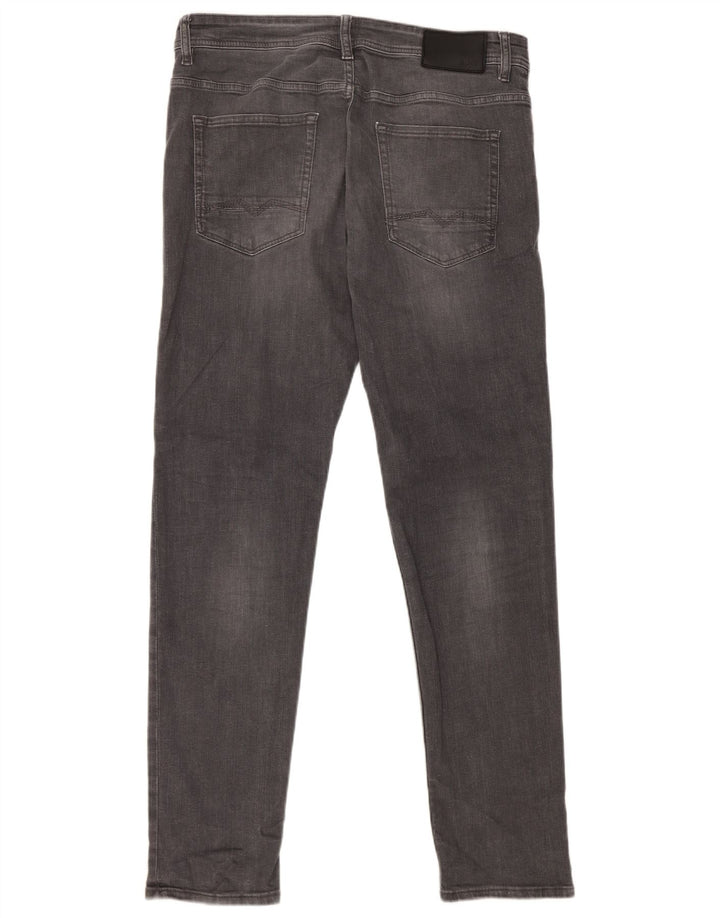 Hugo Boss Calça jeans masculina cônica W32 L31 cinza