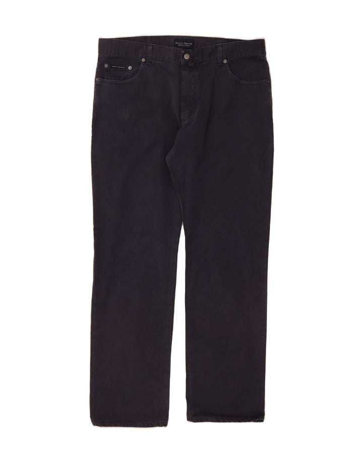 GANT Mens Straight Casual Trousers W29 L35 Black Cotton Vintage Gant and Second-Hand Gant from Messina Hembry 